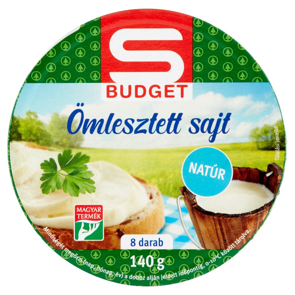 S-Budget ömlesztett sajt natúr 140g